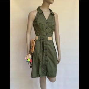 OLIVE GREEN DRESS